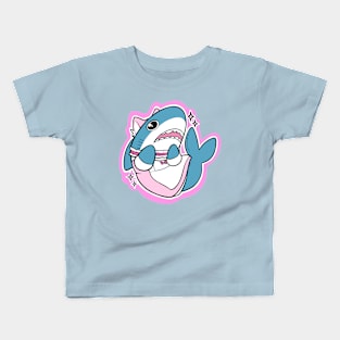 kawaii shark Kids T-Shirt